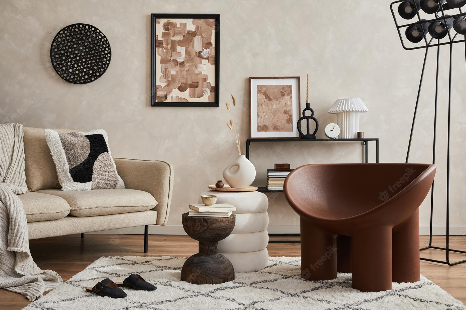 Quelle décoration pour un canapé beige?